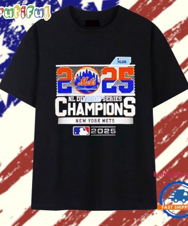 New York Mets 2025 Mlb Postseason Nl Division Series Champions Celebration T Shirt