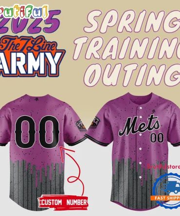 New York Mets 2025 The 7 Line Army Spring Training Outing Custom Jersey Shirt