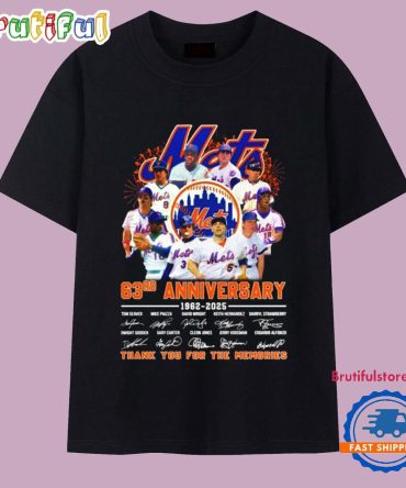 New York Mets 63Rd Anniversary 1962 2025 Thank You T Shirt