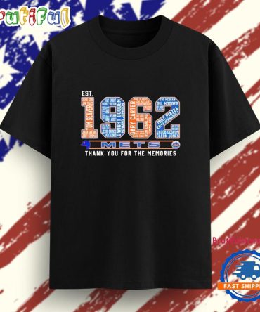 New York Mets Est 1962 Thank You For The Memories All Players Name T Shirt
