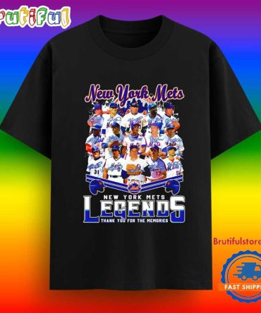 New York Mets Legends Thank You For The Memories Signature T Shirt