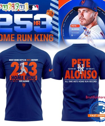 New York Mets Pete Alonso 253 Home Run New Design T Shirt
