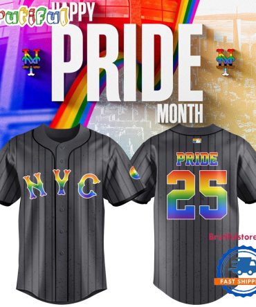 New York Mets Pride Night 2025 New Baseball Jersey