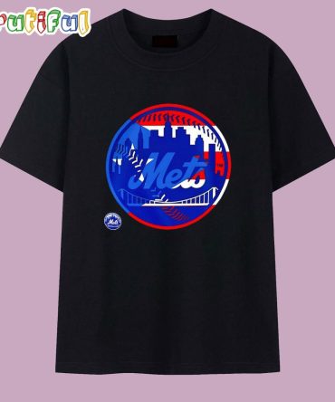 New York Mets Puerto Rican Flag Logo T Shirt