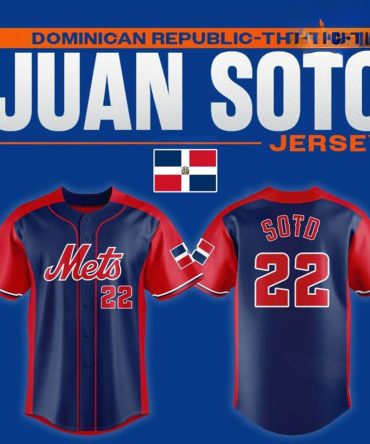 Authentic Juan Soto Dominican Republic Baseball Jersey - Mets #22 - Limited Edition
