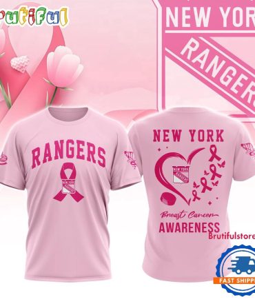 New York Rangers 2025 Nhl Pink Breast Cancer Awareness All Over Print Shirt