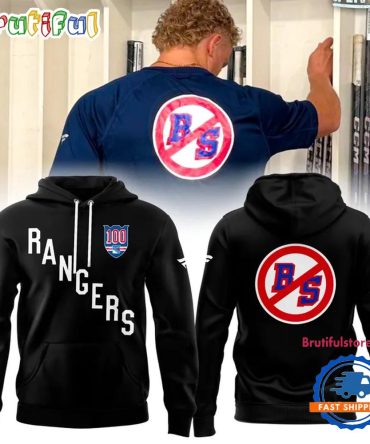 New York Rangers No Bs 2025 Black Hoodie