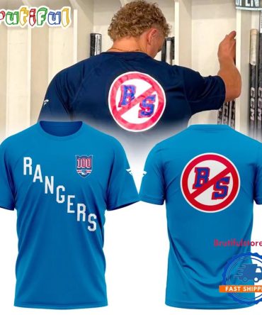 New York Rangers No Bs 2025 Blue T Shirt