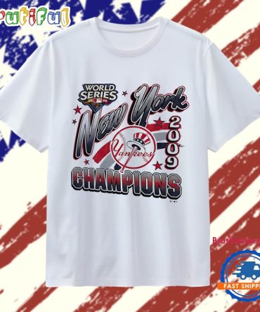 New York Yankees 2009 World Series Champions Vintage T Shirt