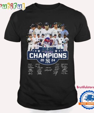New York Yankees Alcs Champions 2024 Team Graphics Signature T Shirt