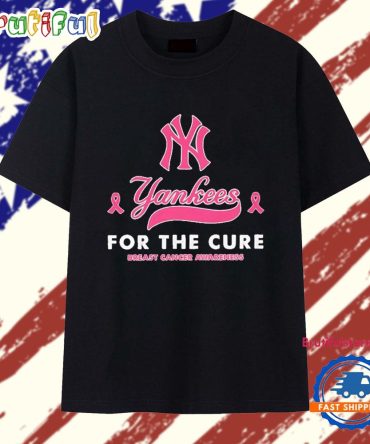 New York Yankees For The Cure Breast Cancer T Shirt