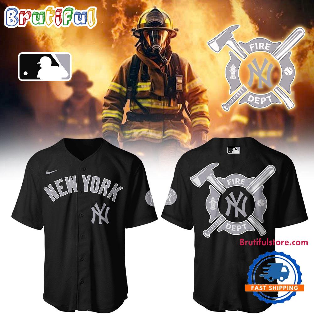 New York Yankees X Firefighter Appreciation Night Baseball Jersey