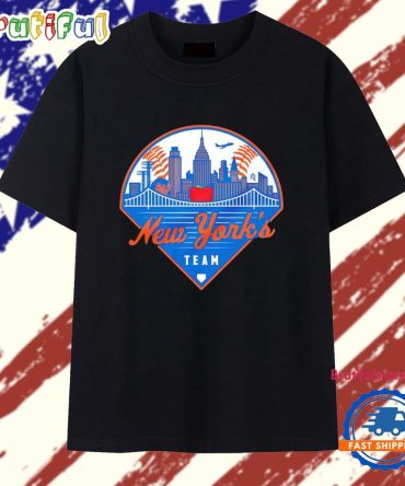 New York’S Team Ny Mets City Skyline T Shirt