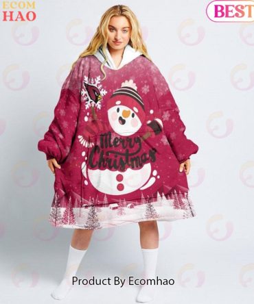 Nfl Arizona Cardinals Christmas Oversize Hoodie Sweatshirt Comfy Pullover Blanket