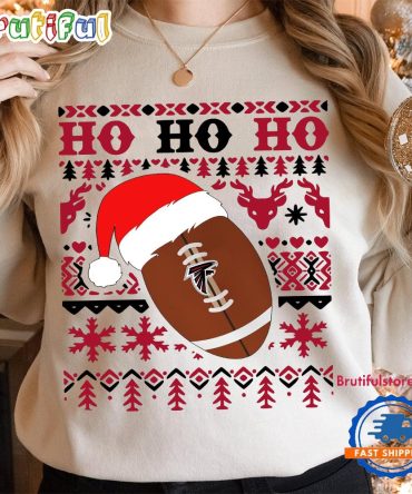 Nfl Atlanta Falcons Football Santa Claus Hohoho Christmas Pattern Sweatshirt