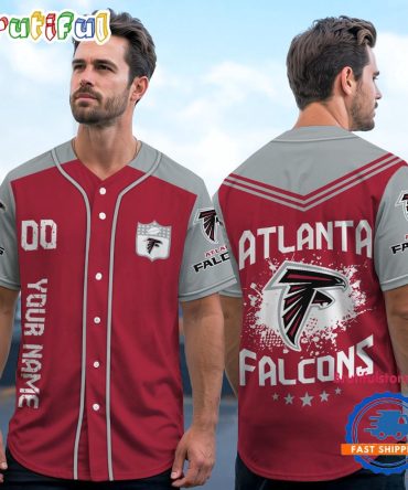 Nfl Atlanta Falcons Personalized Baseball Jersey