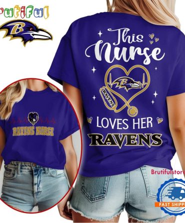 Nfl Baltimore Ravens Nurse Appreciation Month Limited Edition Vintage T Shirt