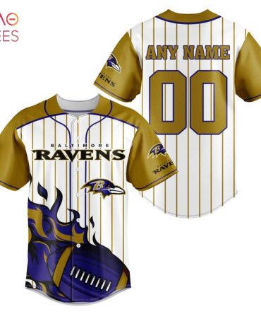 Nfl Baltimore Ravens, Specialized Design In Varsity Baseball Jersey Limited Edition