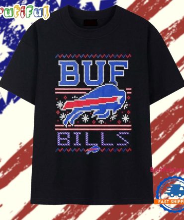Nfl Buffalo Bills Holiday Ugly Christmas 2025 T Shirt