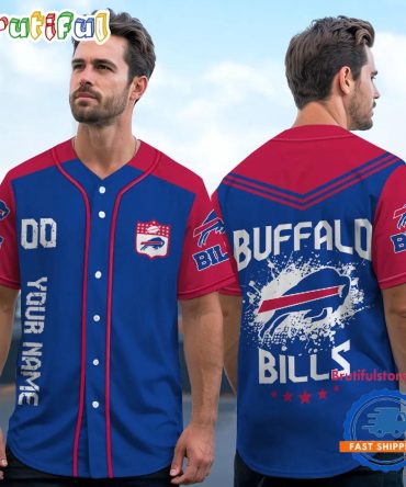 Nfl Buffalo Bills Personalized Baseball Jersey