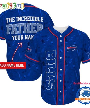 Nfl Buffalo Bills The Increadible Father Baseball Jersey