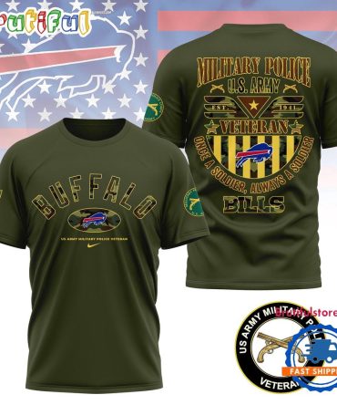 Nfl Buffalo Bills Us Army Military Police Veteran All Over Print Shirt