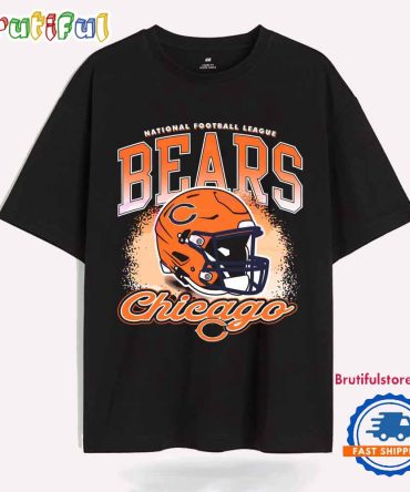 Nfl Chicago Bears Football Helmet Logo T Shirt