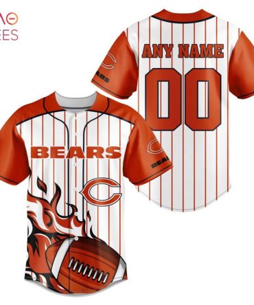 Nfl Chicago Bears, Specialized Design In Varsity Baseball Jersey Limited Edition