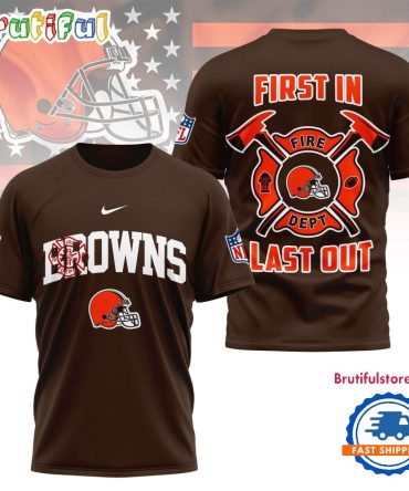 Nfl Cleveland Browns 2025 Fire Dept Unisex 3D Shirt