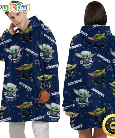 Nfl Dallas Cowboys Blanket Hoodie Baby Yoda Unisex Hoodie