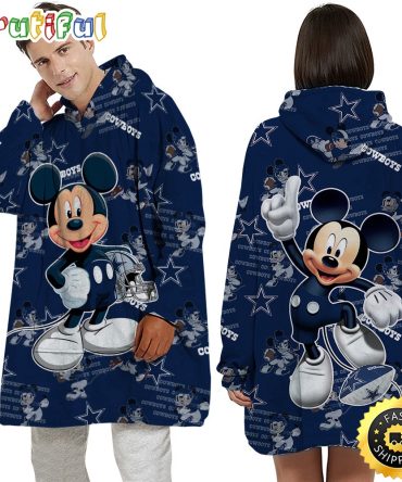Nfl Dallas Cowboys Blanket Hoodie Mickey Mouse Lover Unisex Hoodie