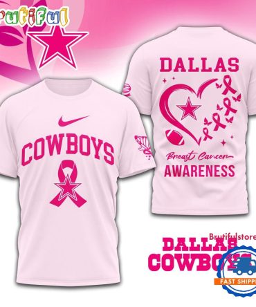 Nfl Dallas Cowboys Breast Cancer Awareness Limited Edition Unisex T Shirt