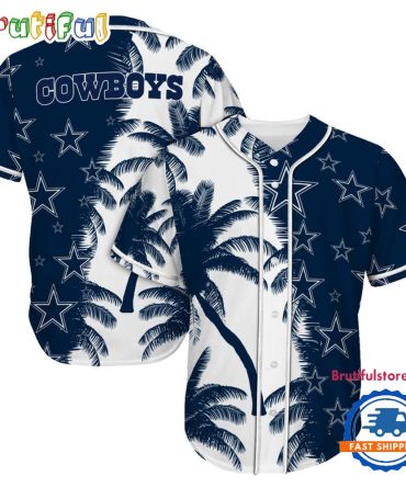 Nfl Dallas Cowboys Palm Tree Summerbaseball Jersey