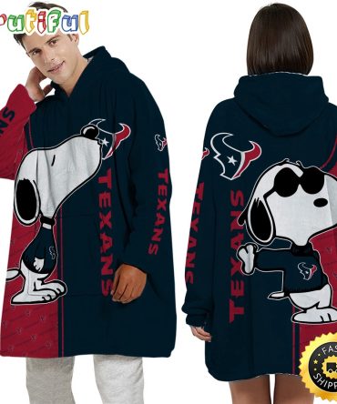 Nfl Houston Texans Blanket Hoodie For Fans Unisex Hoodie