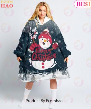Nfl Houston Texans Christmas Oversize Hoodie Sweatshirt Comfy Pullover Blanket