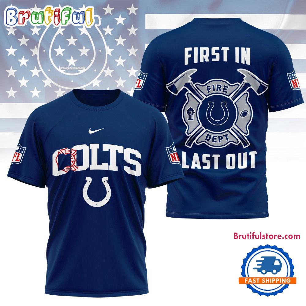 Nfl Indianapolis Colts 2025 Fire Dept Unisex 3D Shirt