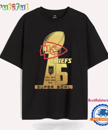 Nfl Kansas City Chiefs 5 Super Bowl New Design T Shirt