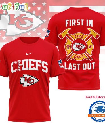 Nfl Kansas City Chiefs Football Team Fire Dept Design T Shirt