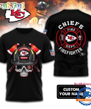 Nfl Kansas City Chiefs Football Team Fire Fighter Unisex 3D Shirt