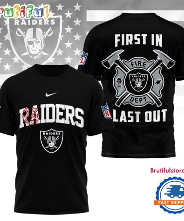 Nfl Las Vegas Raiders 2025 Fire Dept Unisex 3D Shirt