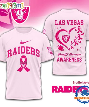 Nfl Las Vegas Raiders Breast Cancer Awareness Limited Edition Unisex T Shirt