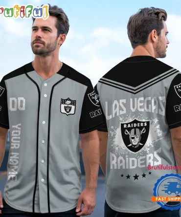 Nfl Las Vegas Raiders Personalized Baseball Jersey