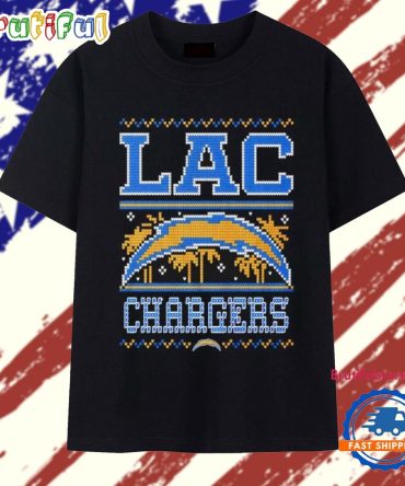 Nfl Los Angeles Chargers Holiday Ugly Christmas 2025 T Shirt