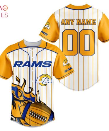 Nfl Los Angeles Rams, Specialized Design In Varsity Baseball Jersey Limited Edition