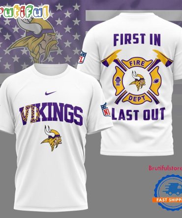 Nfl Minnesota Vikings 2025 Fire Dept Unisex 3D Shirt