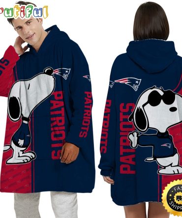 Nfl New England Patriots Blanket Hoodie For Fans Unisex Hoodie