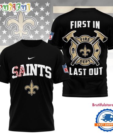 Nfl New Orleans Saints 2025 Fire Dept Unisex 3D Shirt