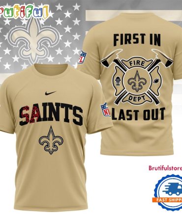 Nfl New Orleans Saints Football Team Fire Dept Design T Shirt