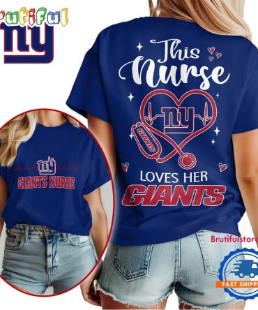 Nfl New York Giants Nurse Appreciation Month Limited Edition Vintage T Shirt