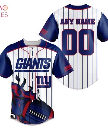 Nfl New York Giants, Specialized Design In Varsity Baseball Jersey Limited Edition